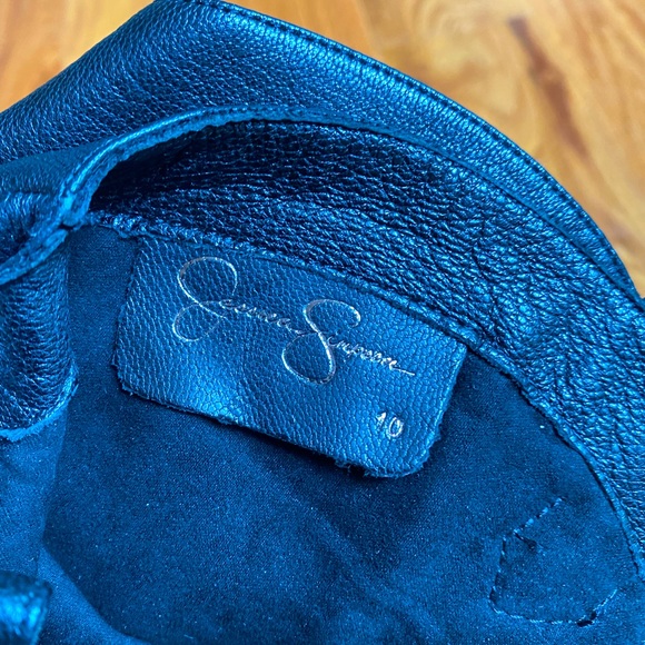 JESSICA SIMPSON HAVRIE LEATHER KNEE HIGH WEDGE BOOTS đź–¤ - Picture 6 of 9